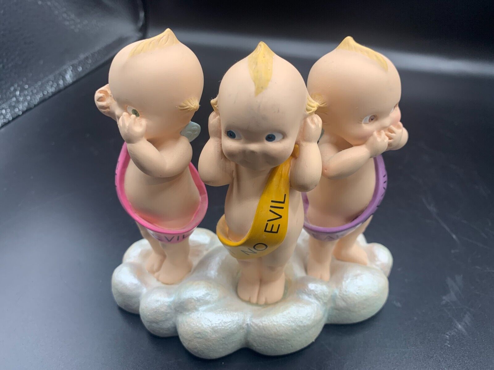 Vintage Jesco Angelic Trio Figurine Hear No Evil Speak No Evil See No Evil  1999
