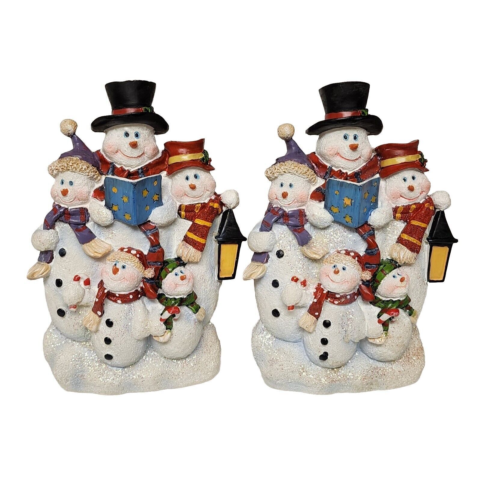 2 Christmas Snowman Stanley 6 Outlet Power Plug Adaptor removable face plate
