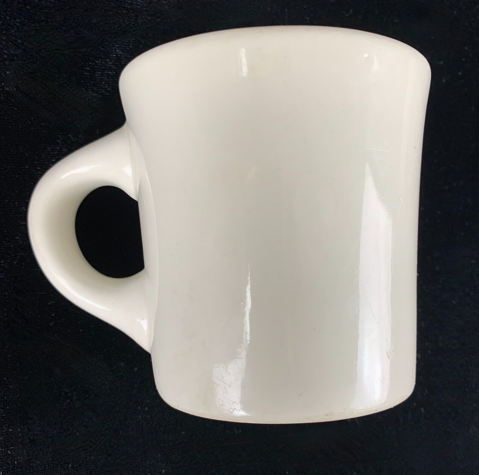 Vintage Buffalo China Diner Mug Cup White Porcelaine Excellent Condition