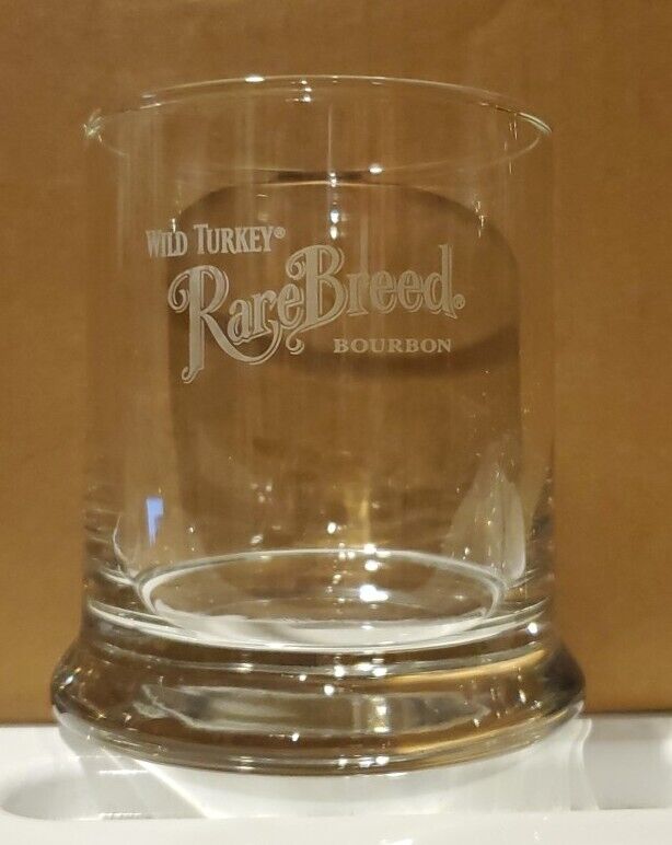 WILD TURKEY Rare Breed Bourbon Whiskey Glass w/ Wide Base