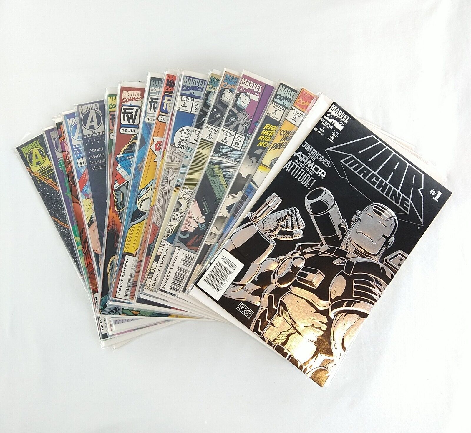 War Machine #1 Newsstand 3-8 11 13-20 23-25 (Missing 6 for #1-25) 1994 Marvel
