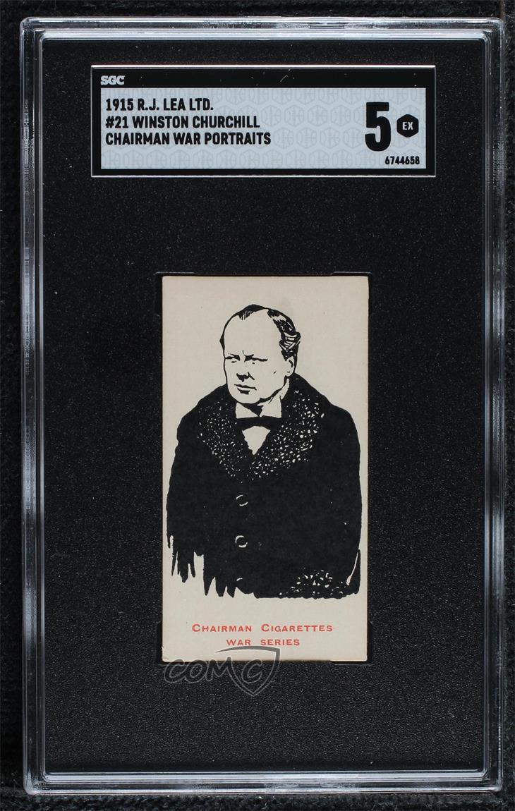 1915 RJ Lea Ltd Chairman War Portraits Tobacco Winston Churchill #21 SGC 5 11bd