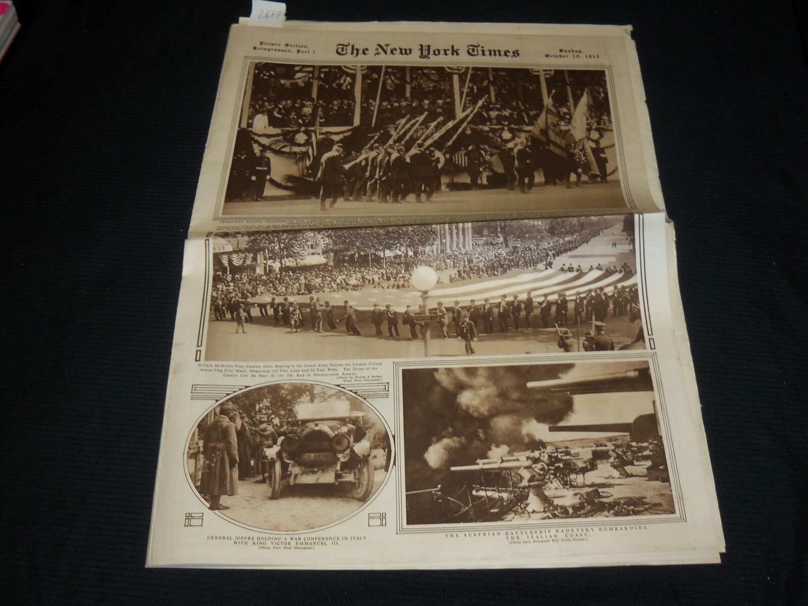 1915 OCTOBER 10 NEW YORK TIMES PICTURE SECTION - ST. FRANCIS BELLINI - NP 5603