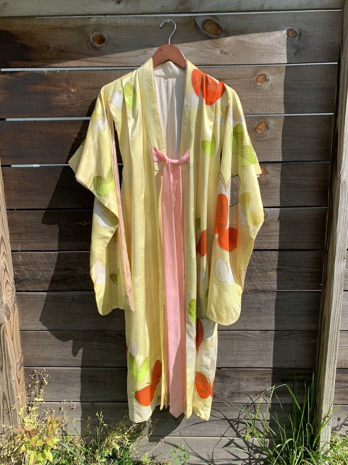 Vintage Butterfly Kimono Women’s Small Multicolor Chinese Asian Japanese 1960’s