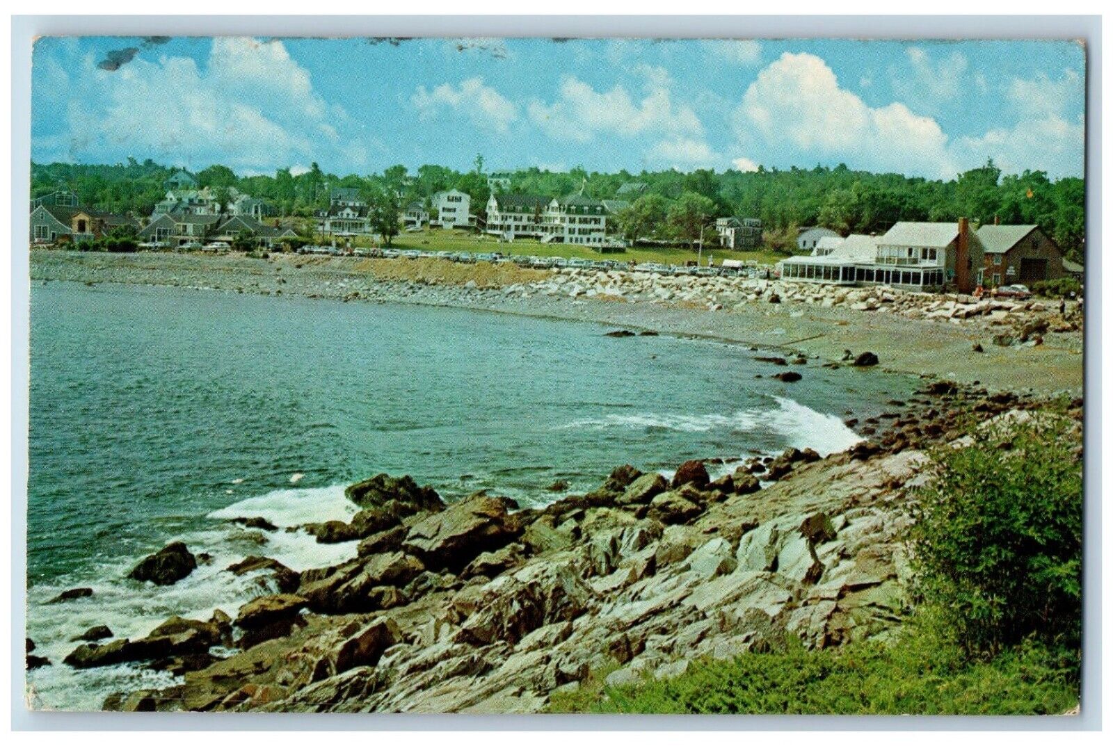 Ogunquit Maine ME Postcard Ingham Perkins Cove Lookout Marginal Way 1972 Antique