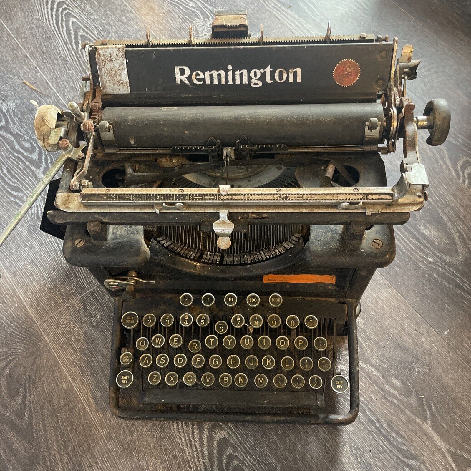 Vintage Remington Rand 16 16 Typewriter- 1930s For Parts Or Repair