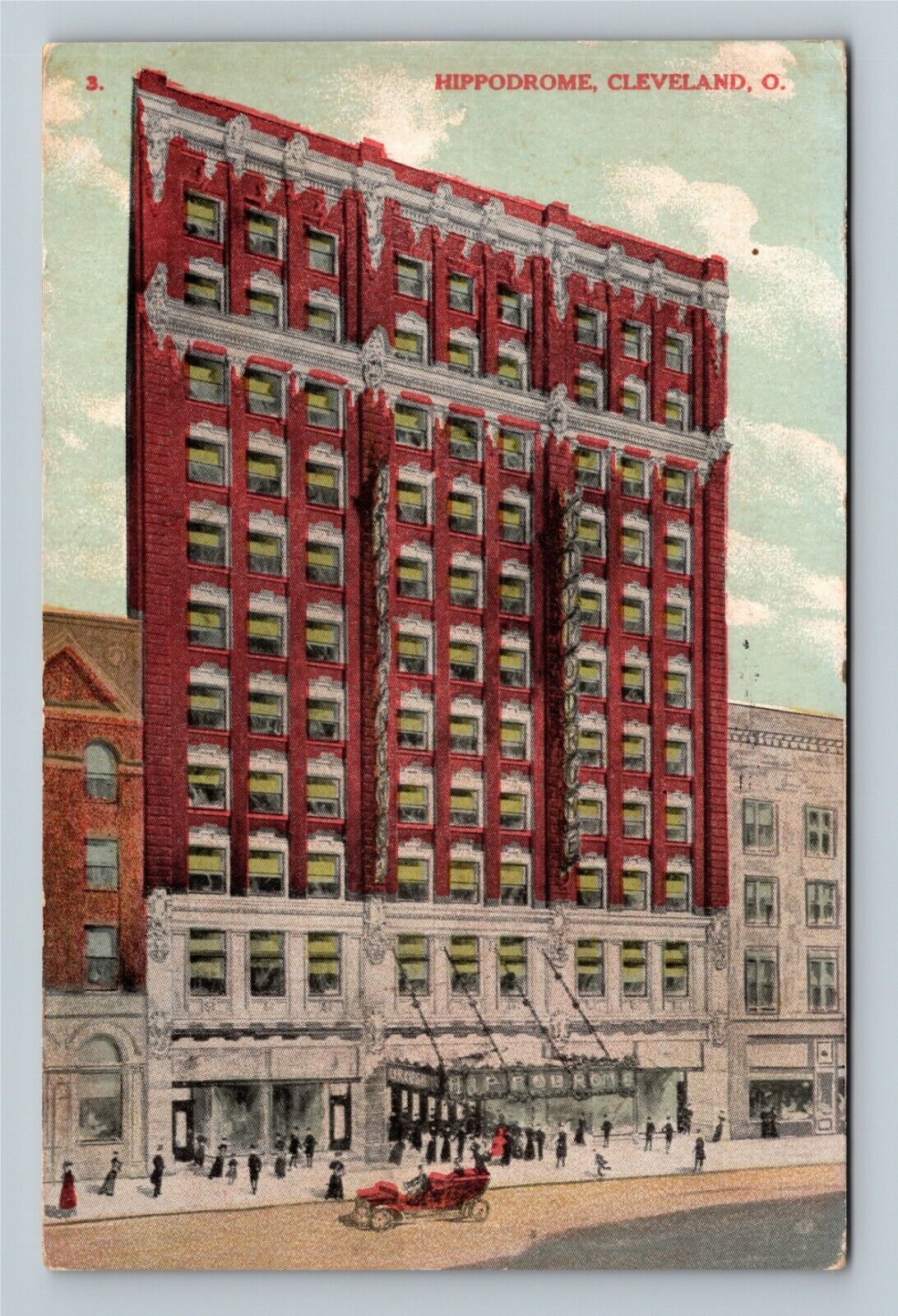 Cleveland OH, Hippodrome Theater, Ohio c1910 Vintage Postcard