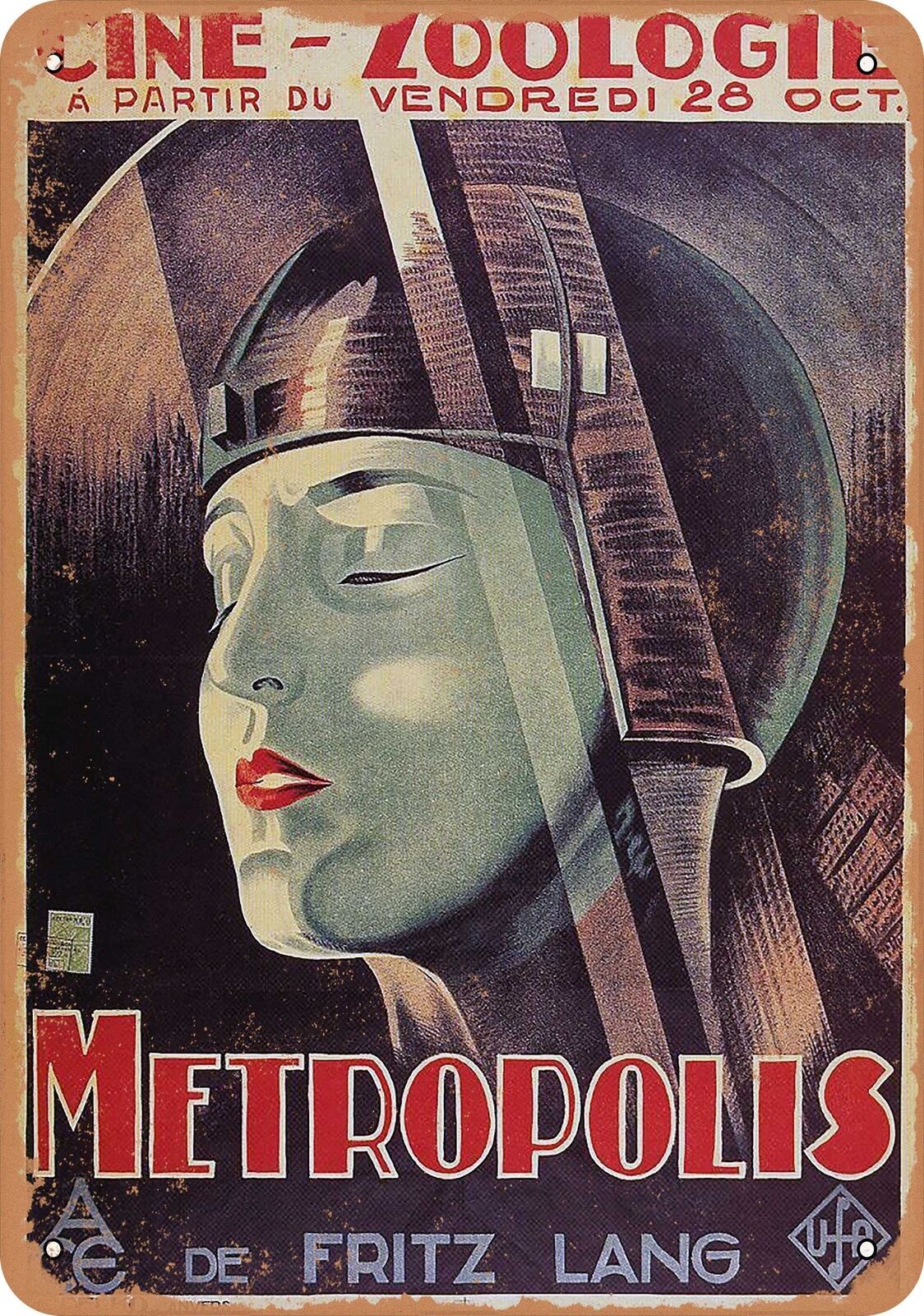 Metal Sign - Metropolis (1927) 1 - Vintage Look