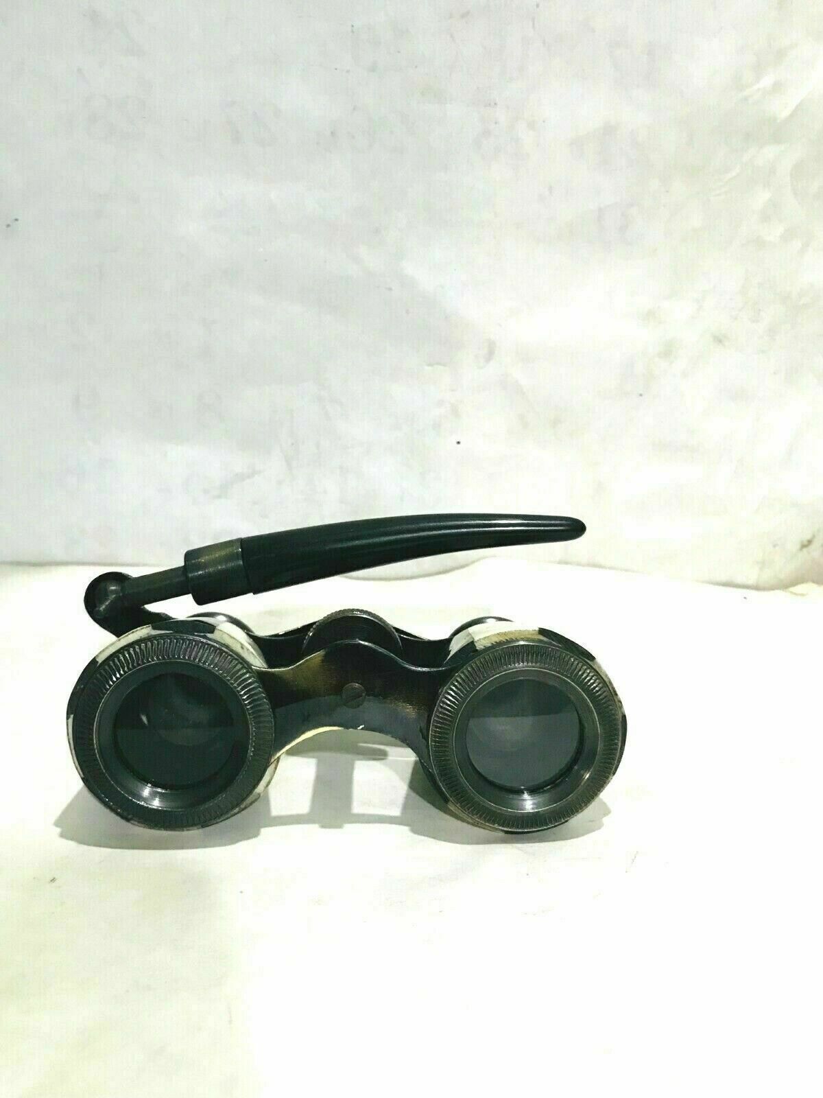 Antique 1900s Brass Vintage Opera Glasses 5 x Binocular Collectible Gift Item