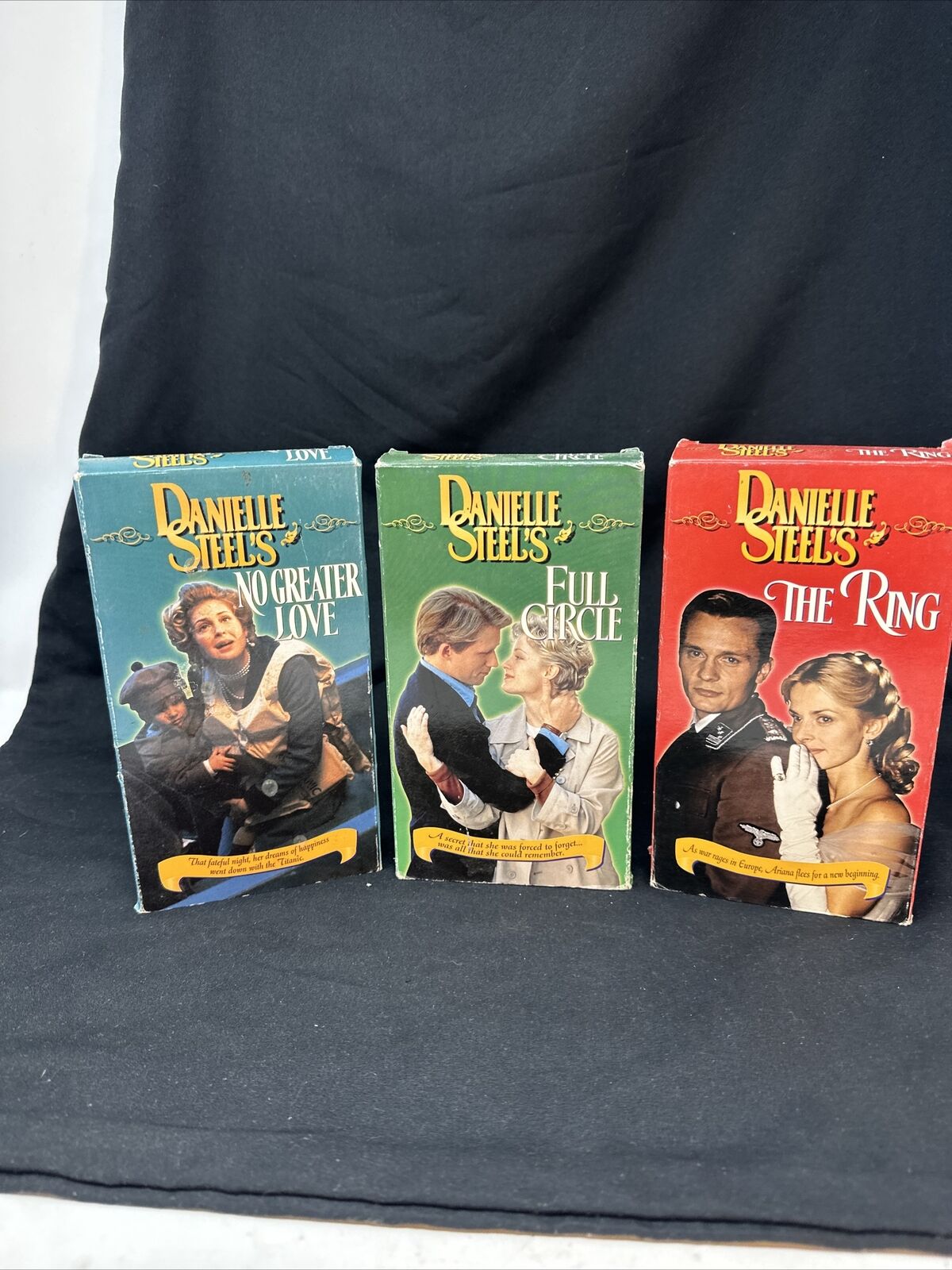 Vintage LOT 3 1990\'s DANIELLE STEEL MOVIE COLLECTION VHS TAPES, EXCELLENT