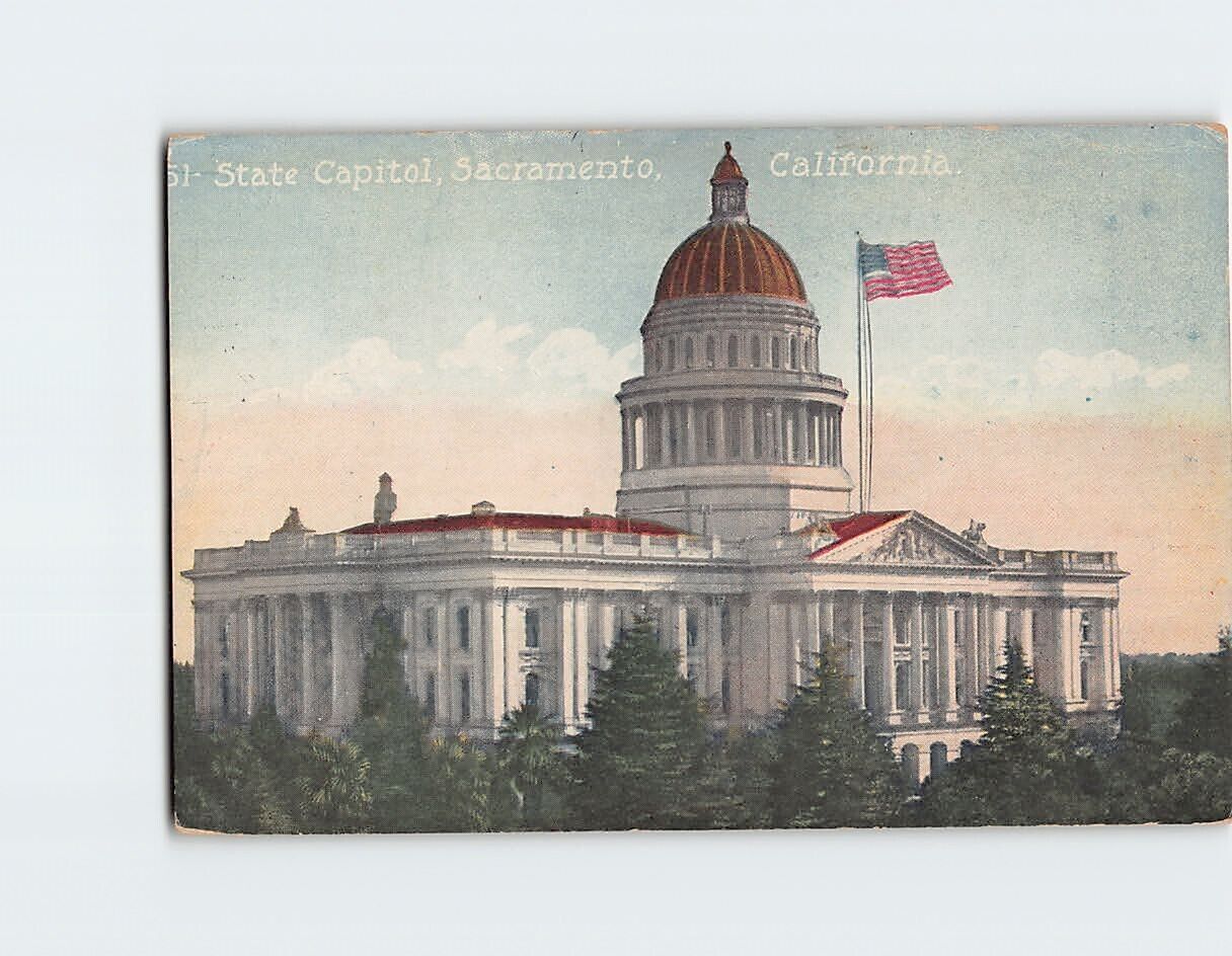 Postcard State Capitol Building Sacramento California USA