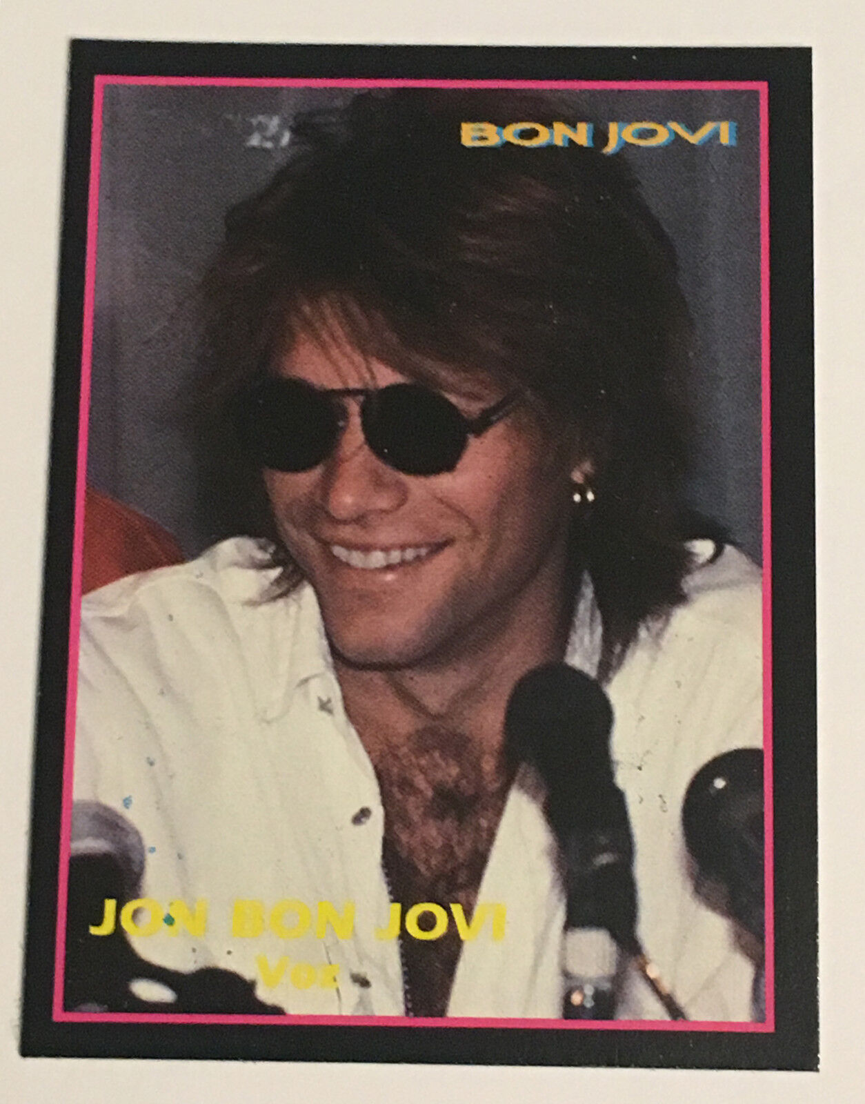 Jon Bon Jovi 1994 Argentina International Rock Cards Licensed Very Rare
