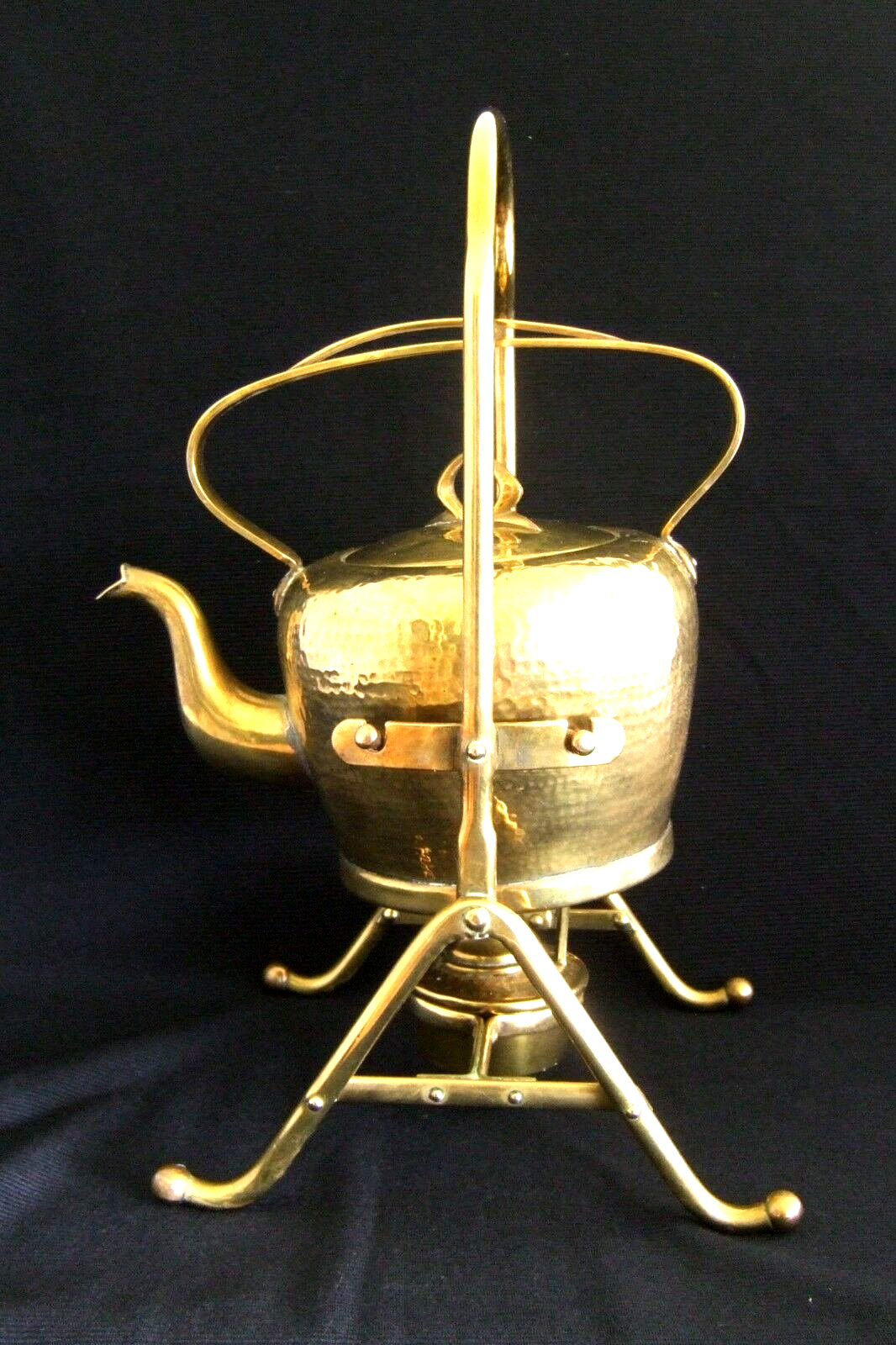 GBN Gebruder Bing Nurenberg Brass Teapot Stand Burner vintage 1920