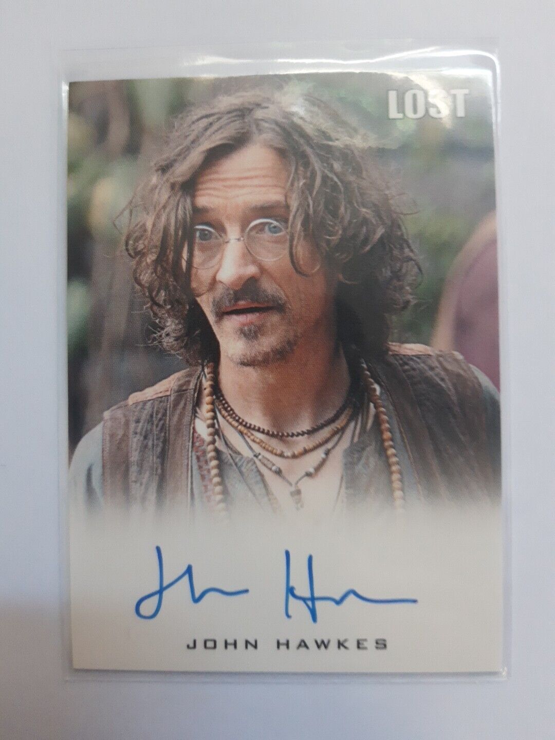 Lost Relics 2011 John Hawkes as Lennon Autograph Card. Mint Condition.