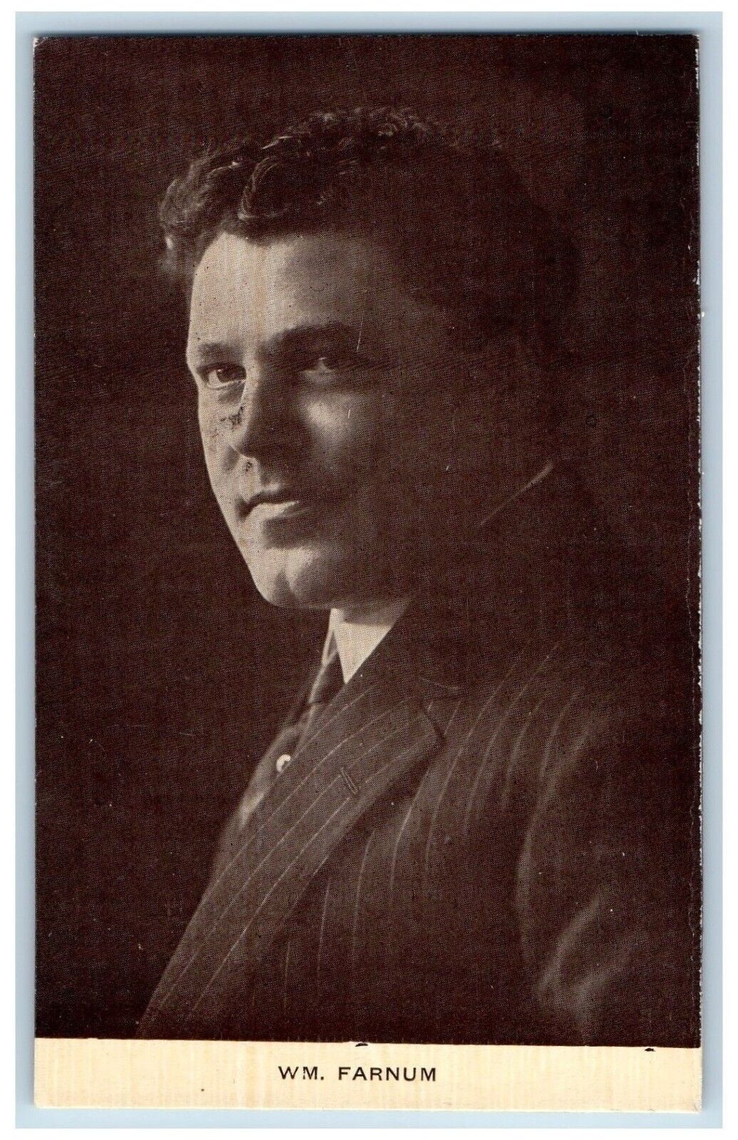 William Farnum Postcard Actor Studio Portrait c1910\'s Unposted Antique