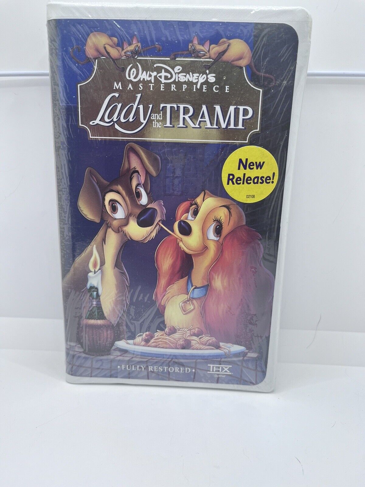 VTG Lady and the Tramp Walt Disney Masterpiece VHS 14673 Still In Factory Seal