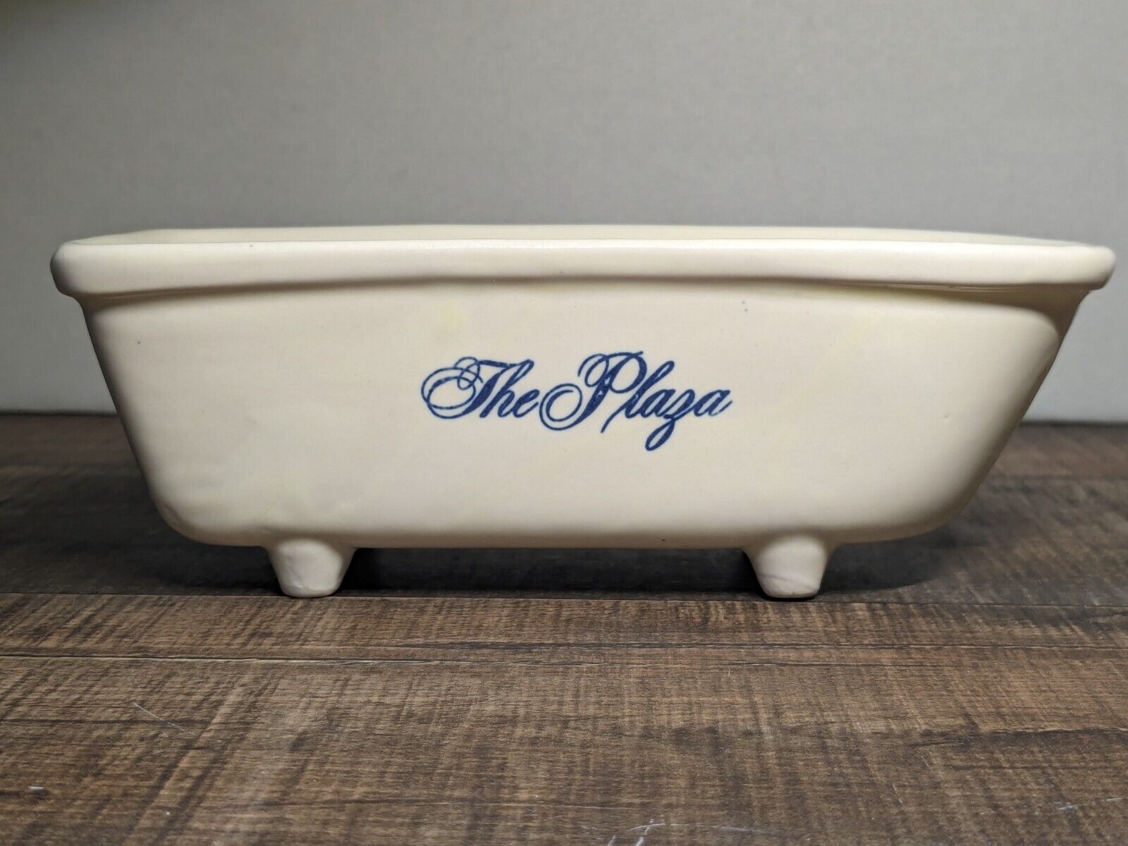 Vintage THE PLAZA HOTEL New York Bathtub Soap Dish 75th Anniversary 1907-1982