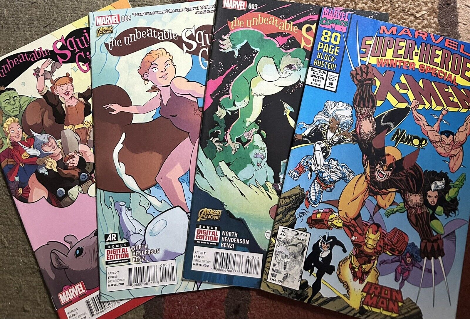 The Unbeatable Squirrel Girl 1 2 3 + 1st Appearance In Marvel Super Heroes 8