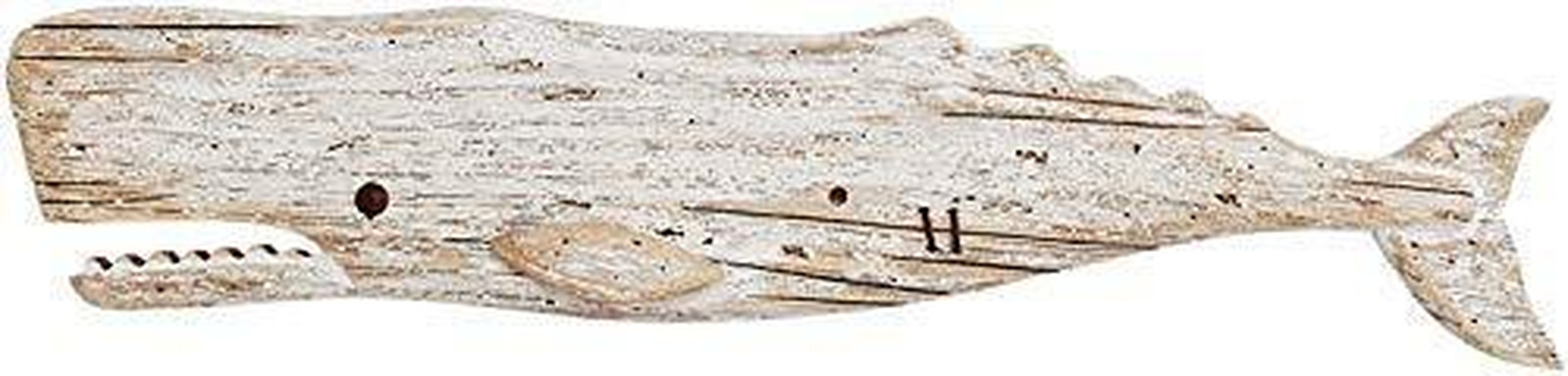 Hanging Wooden Whale Wall Art Ornament Rustic Wooden Decorative Whale Figurine C