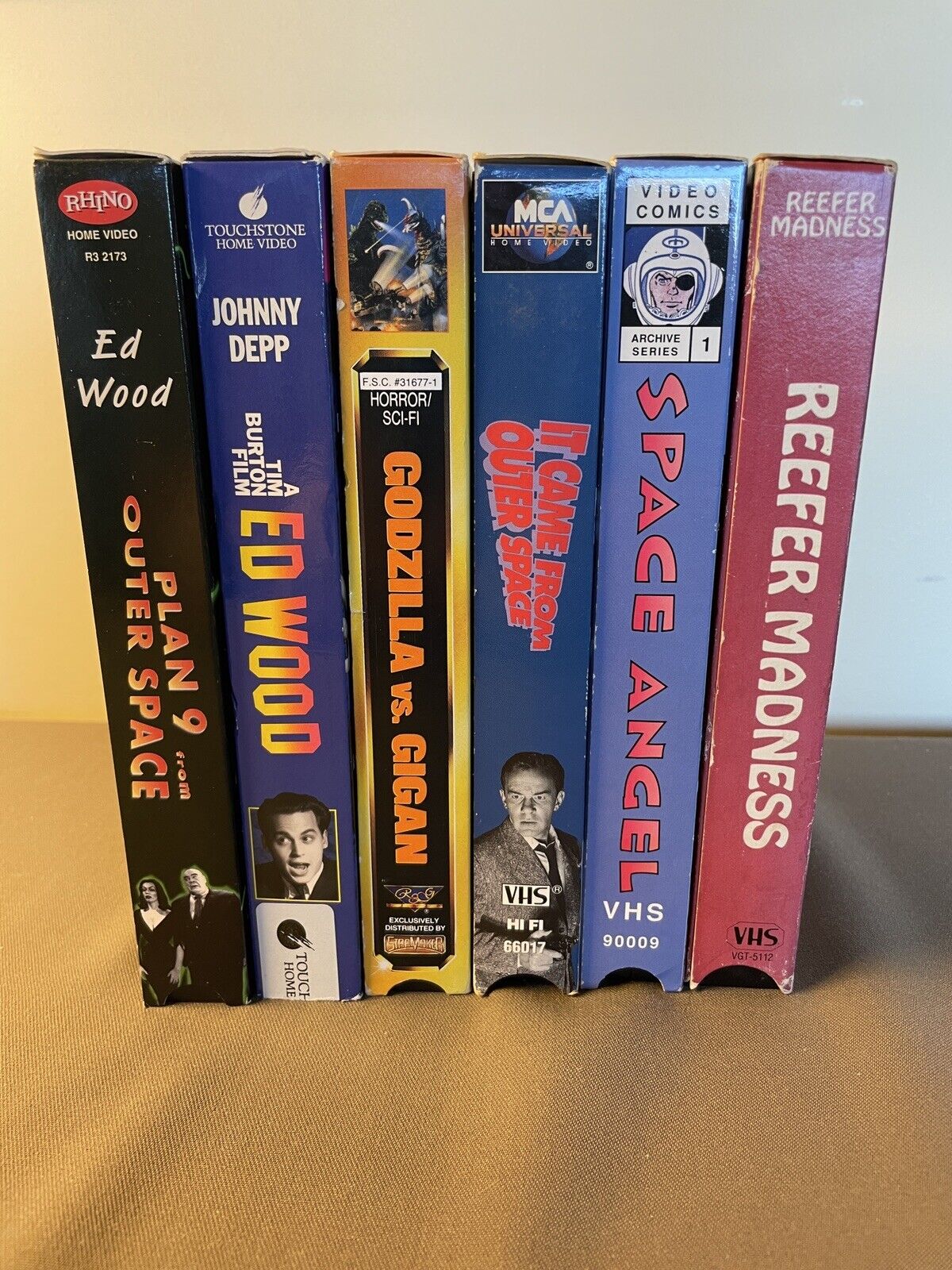 VHS Vintage Horror Sci Fi Lot of 6 Movies.