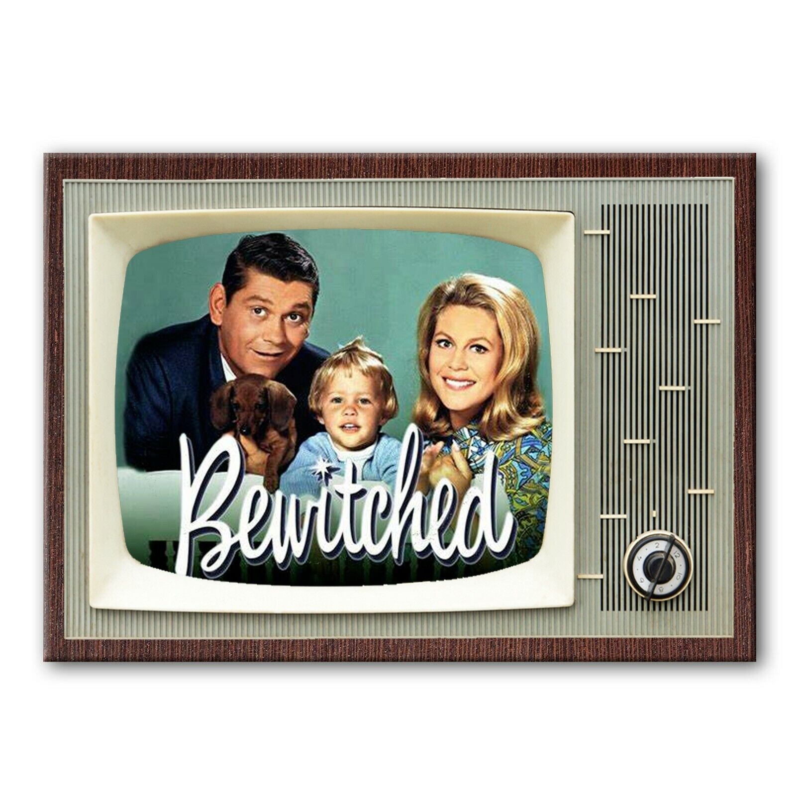 BEWITCHED Classic TV 3.5 inches x 2.5 inches Steel FRIDGE MAGNET