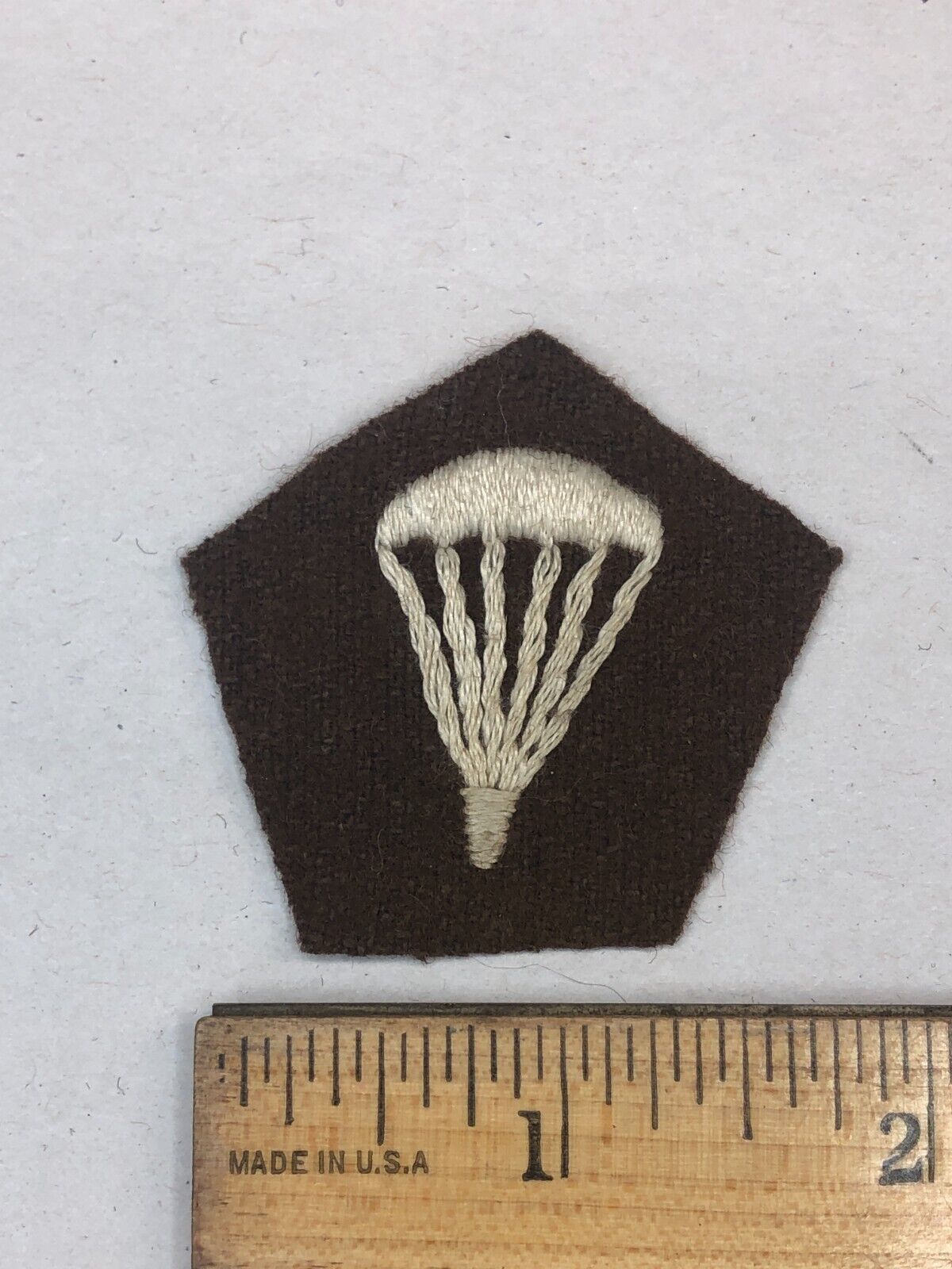 WWII Polish Paratrooper Patch Wool Worn by France 4th Battalion Parachute