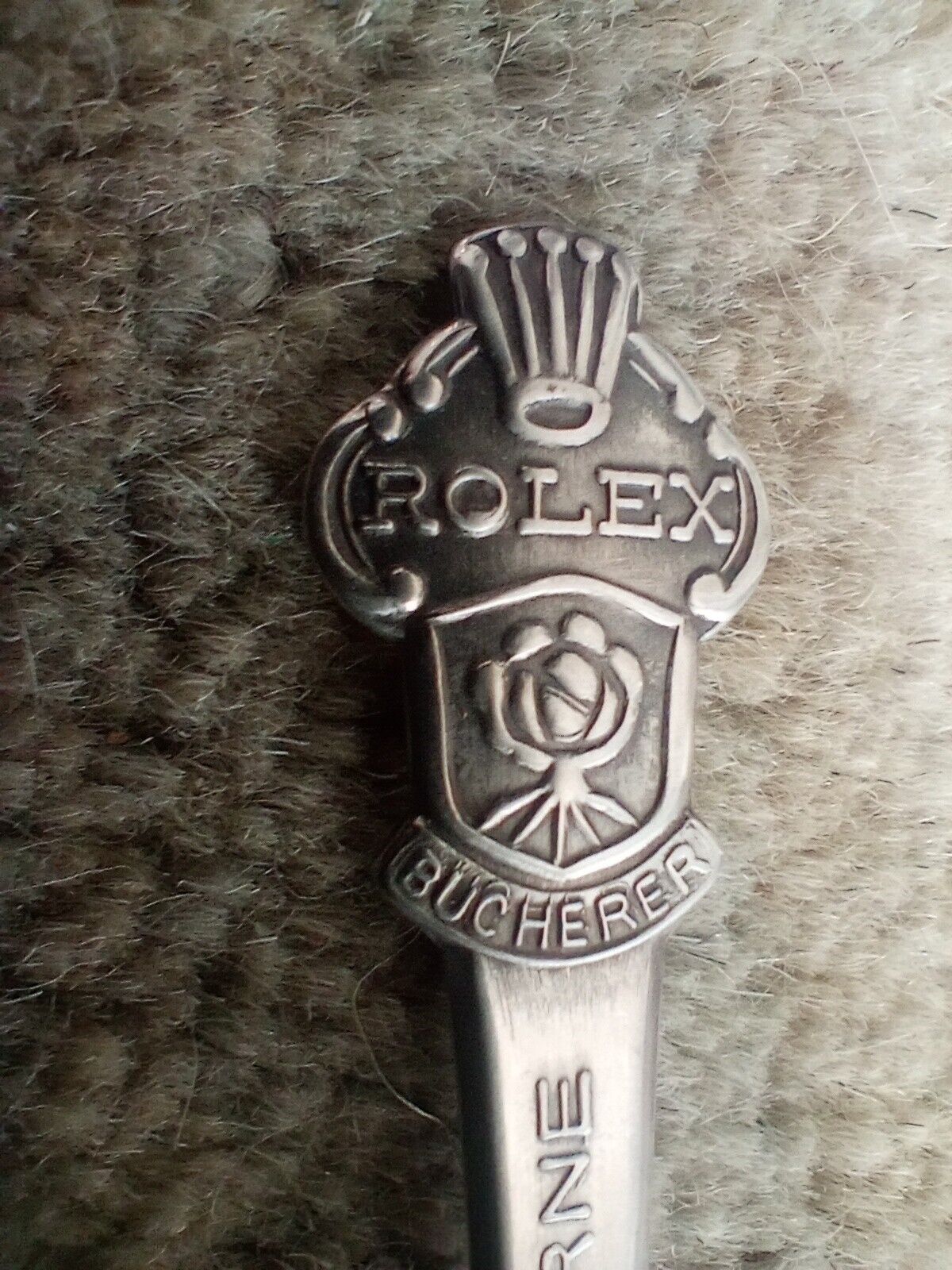 Vintage ROLEX Souvenir Collector Spoon Bucherer of Switzerland Lucerne 1 Spoon