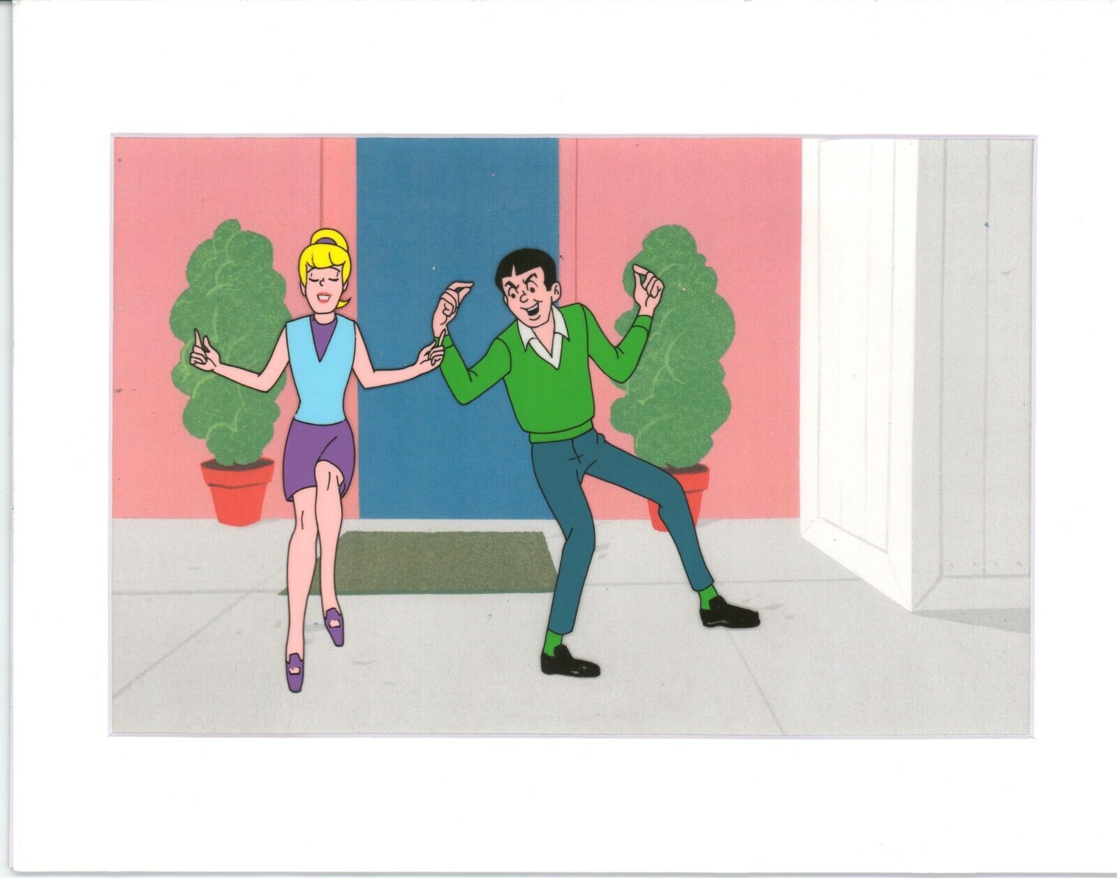 Archie Production Animation Art Cel Setup from Filmation 1968-1969 b2090
