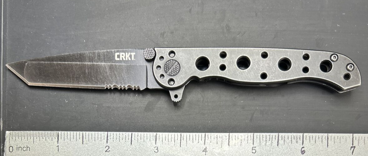CRKT M16-10KS Frame Lock Combo Edge Tanto Blade USED Pocketknife W/Carry Clip