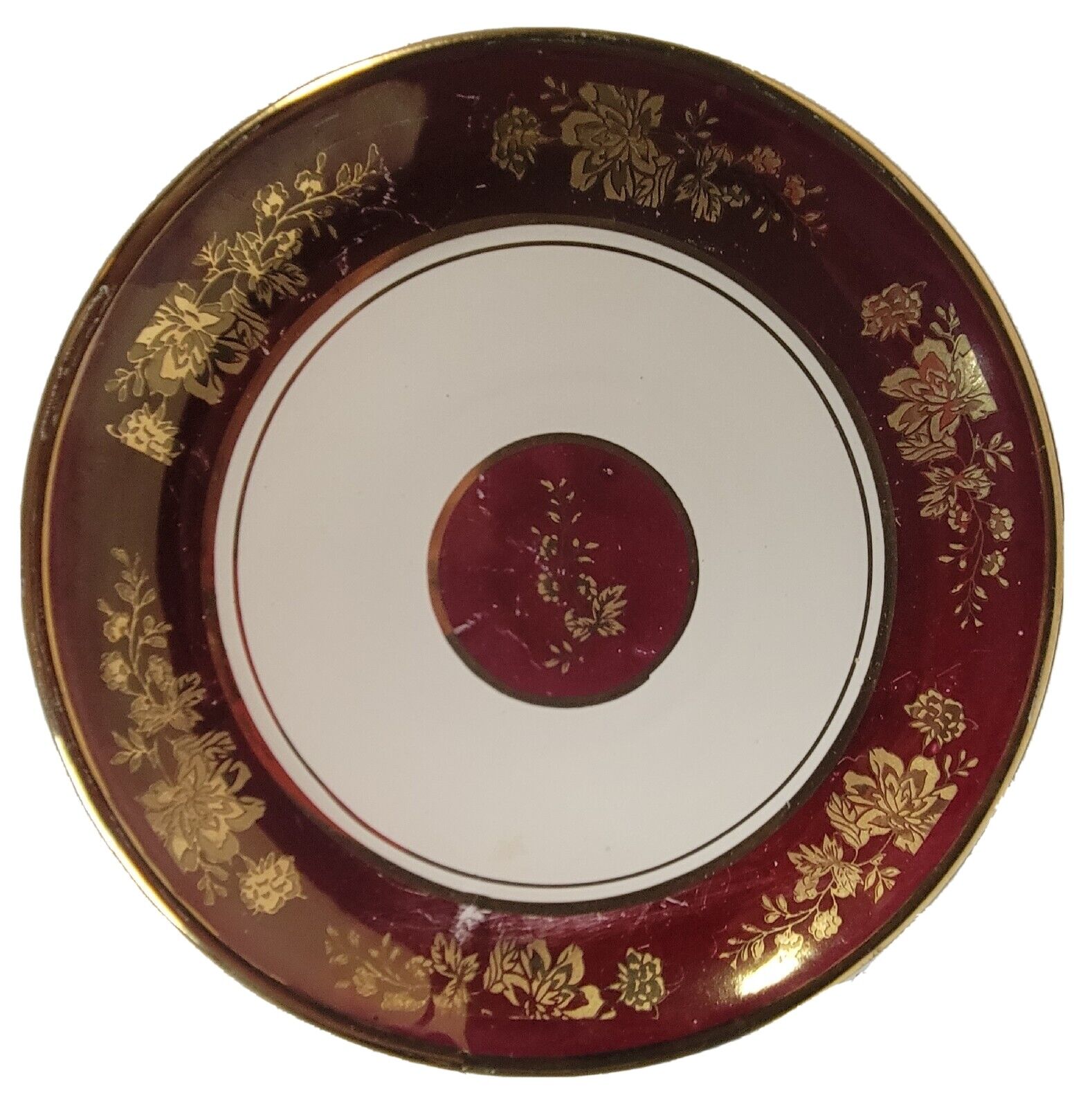 Vintage handmade porcelain Plate