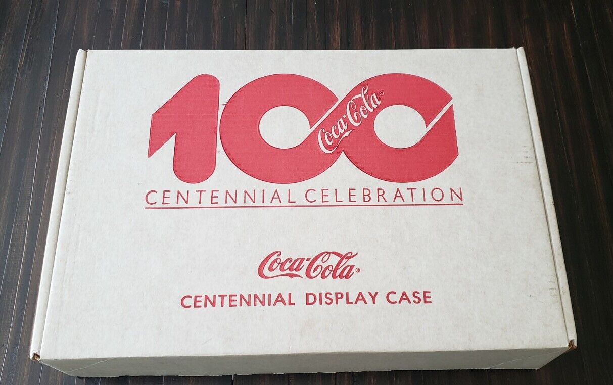 DRINK COCA COLA 100TH CENTENNIAL CELEBRATION SHADOW BOX 1985 VTG ORIGINAL BOX