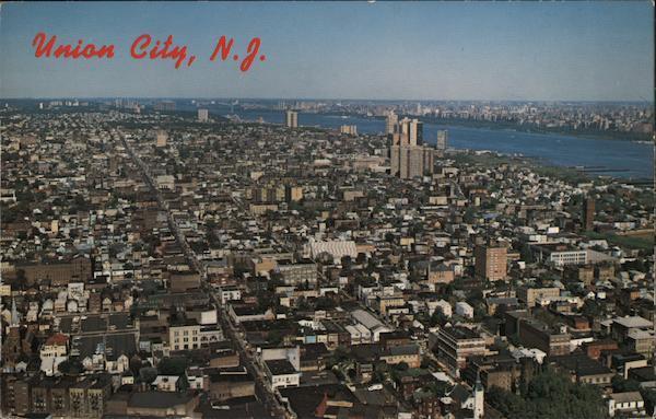 Union City,NJ Hudson County New Jersey The Scheller Co. Chrome Postcard Vintage