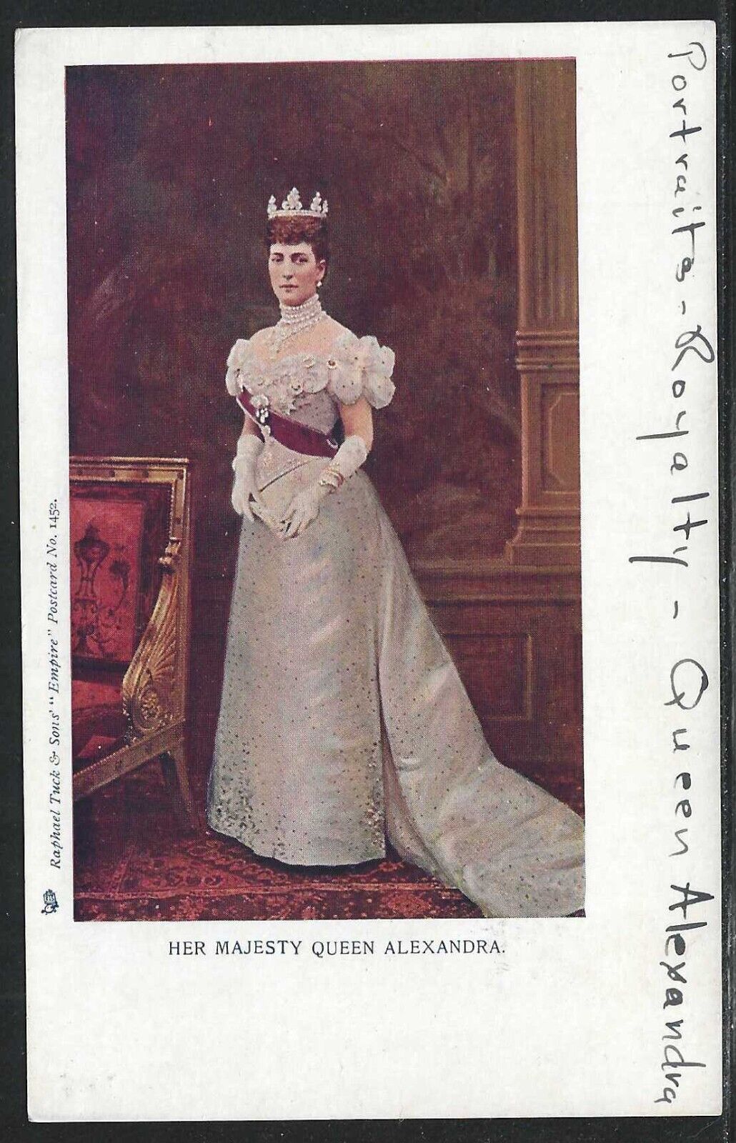 Her Majesty Queen Alexandra of Great Britain, Circa 1901 Postcard