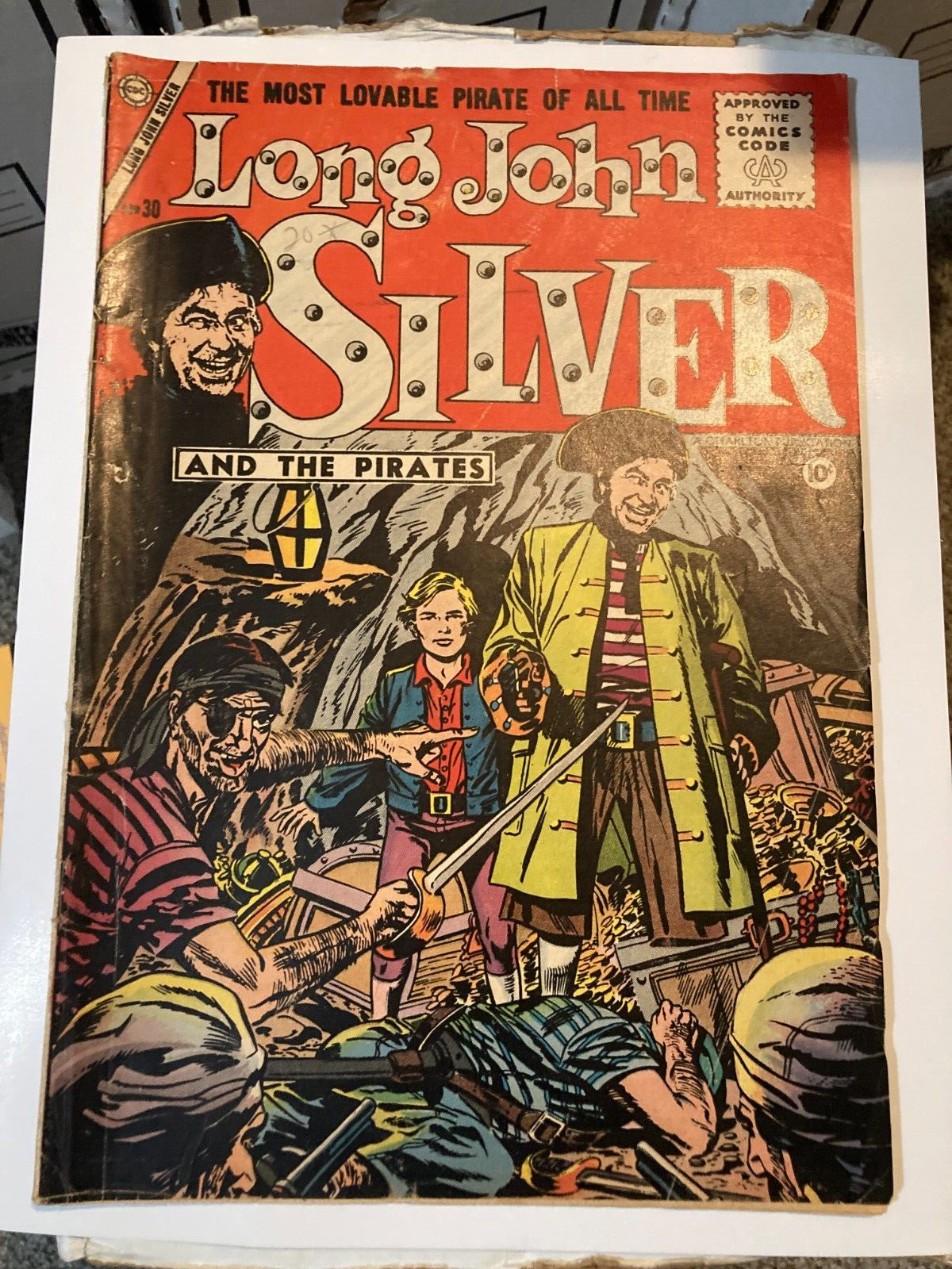 Long John Silver #30 Charlton Comics 1956 VG- SCARCE