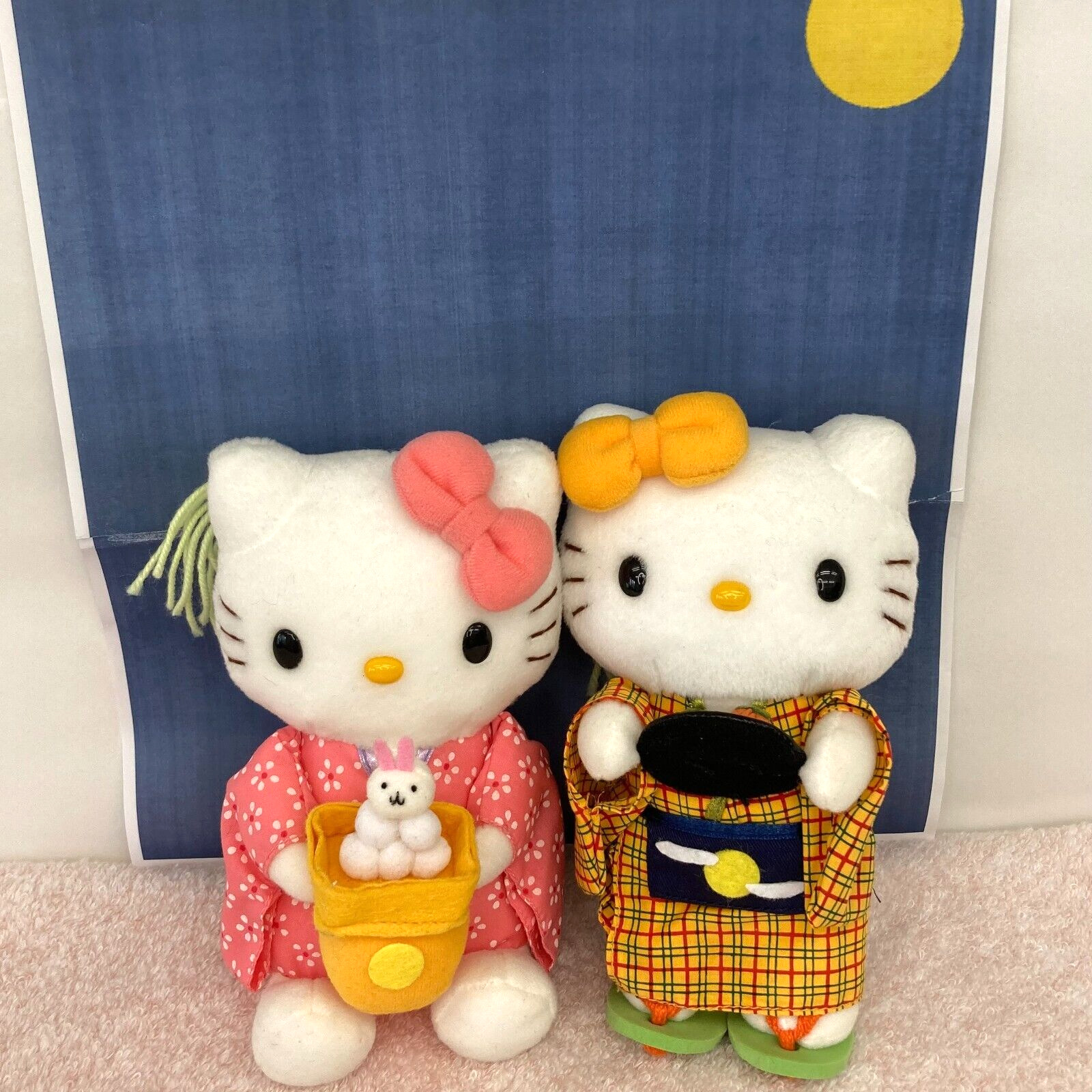 Japan Vintage 2002 Hello Kitty Mimmy White Moon-Viewing Party 8