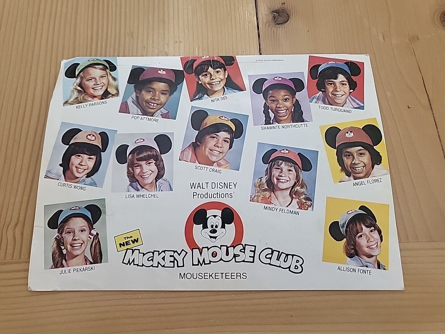 1978 Mickey Mouse Club Postcard