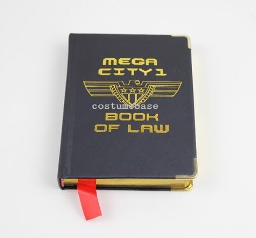 Judge Dredd BOOK of LAW props replica notebook Mega City 1
