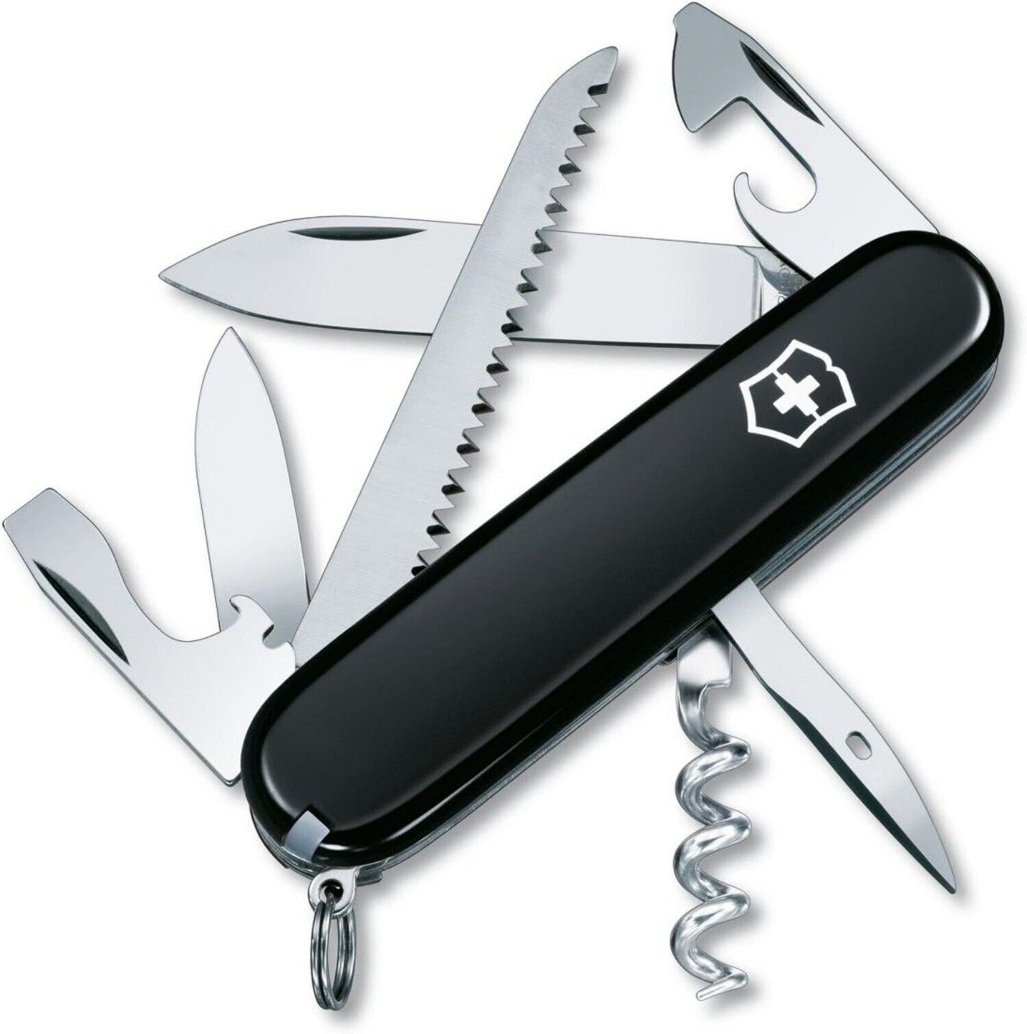 13 Function Swiss Made Pocket Knife with Large Blade, Screwdriver