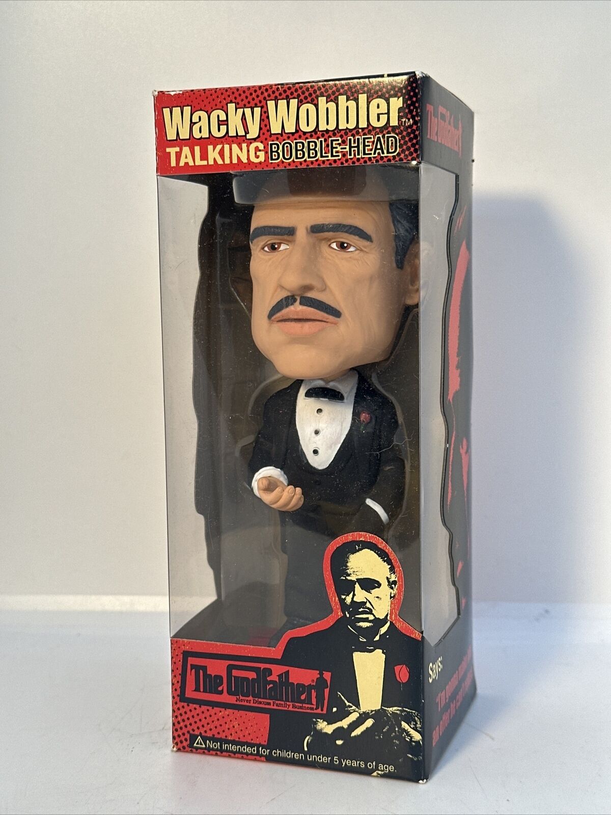 Funko Wacky Wobbler The Godfather (Marlon Brando) Talking Bobble-Head Nodder