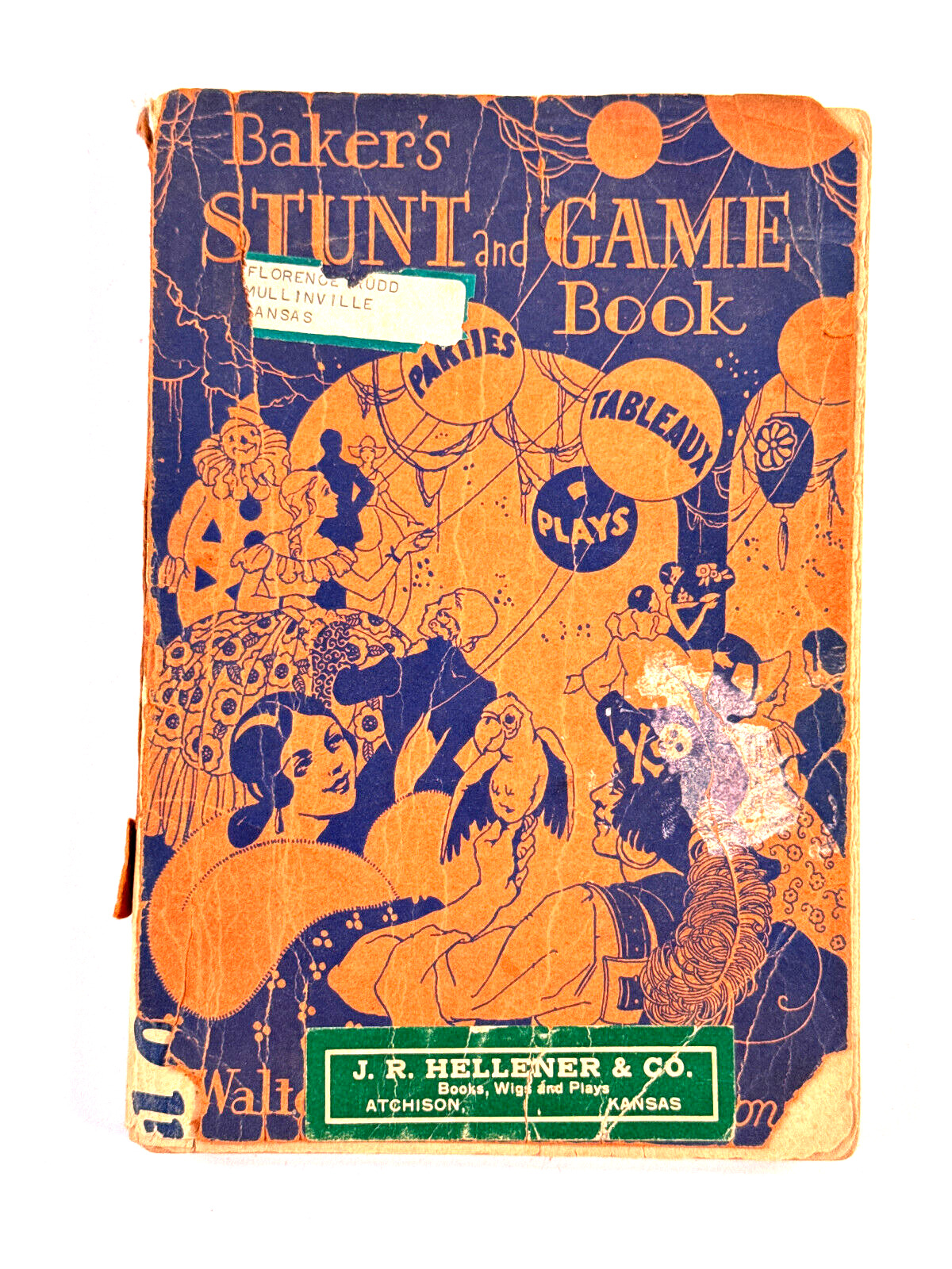 1928 Halloween Baker\'s Stunt & Game Book bogie dennison PARTY