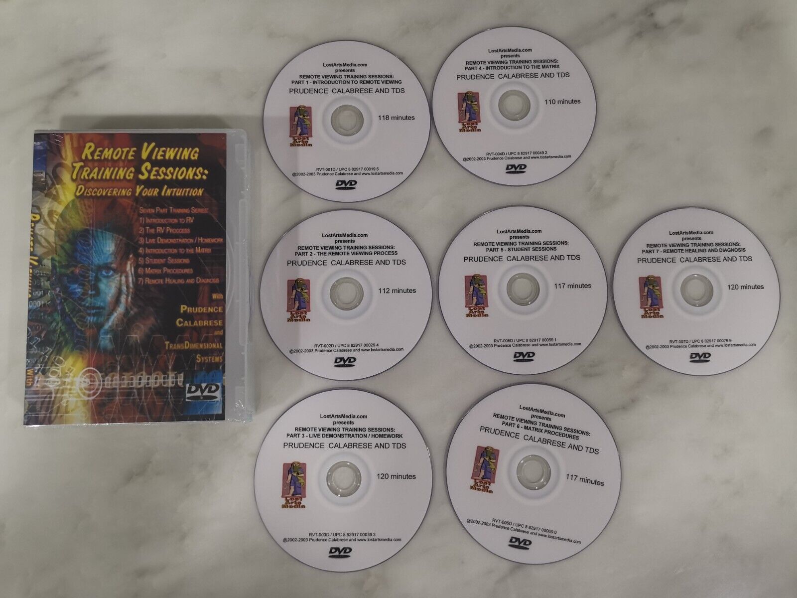 Remote Viewing Training Session Course 7 DVD Set LostArtsMedia - Full 13 Hours