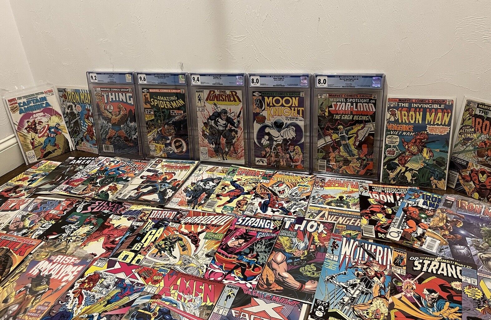 CGC Marvel Comic Book Collection Lot [5 Graded Comics + 40 Ungraded Comics]