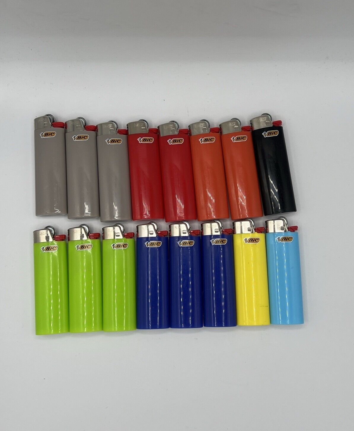 BIC Classic Full Size Pocket Lighter Assorted Colors Lot of 16 New