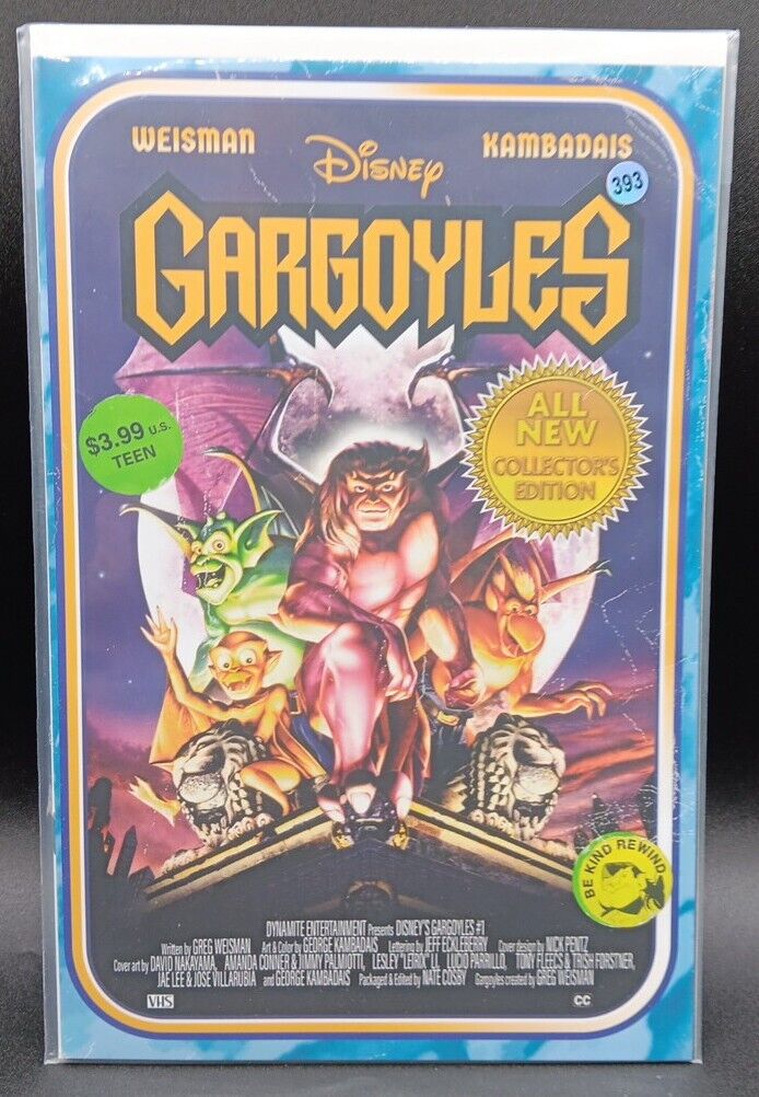 Gargoyles  #1 VHS 1:20 Incentive Variant VF/NM Dynamite Comics 2022 Disney