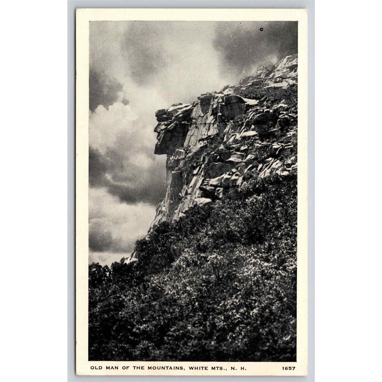 Postcard NH White Mts Old Man Of The Mountains SB-10649