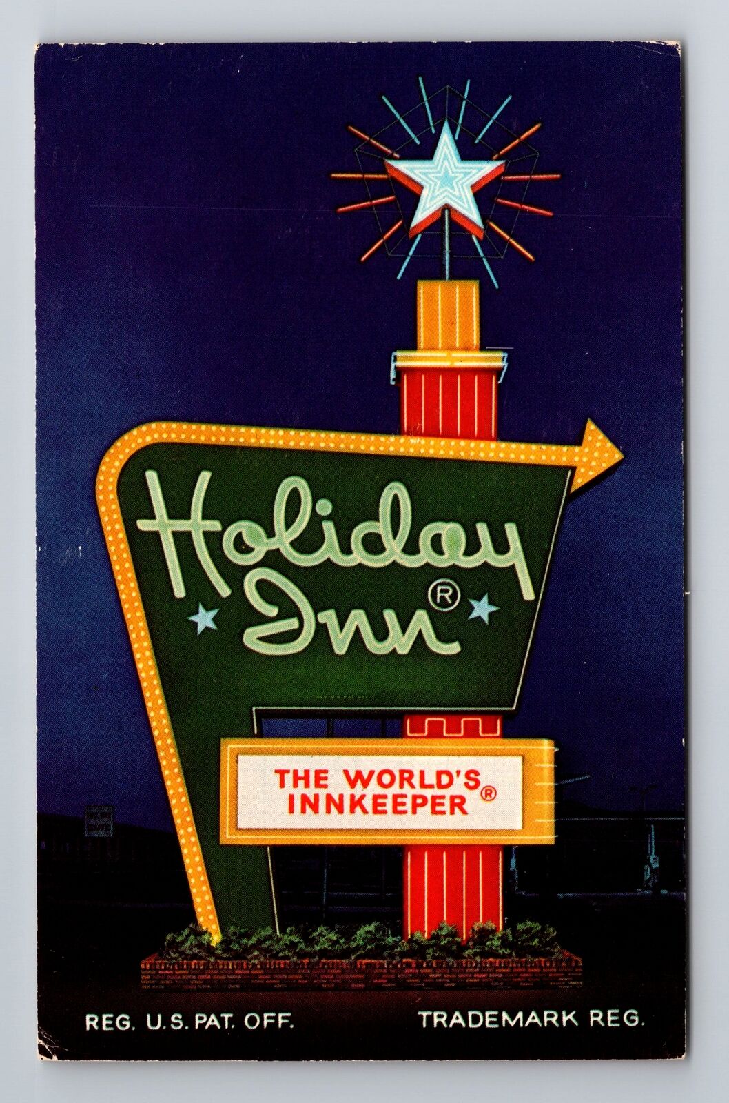 Mansfield OH-Ohio, Holiday Inn, Advertising, Antique Vintage Souvenir Postcard