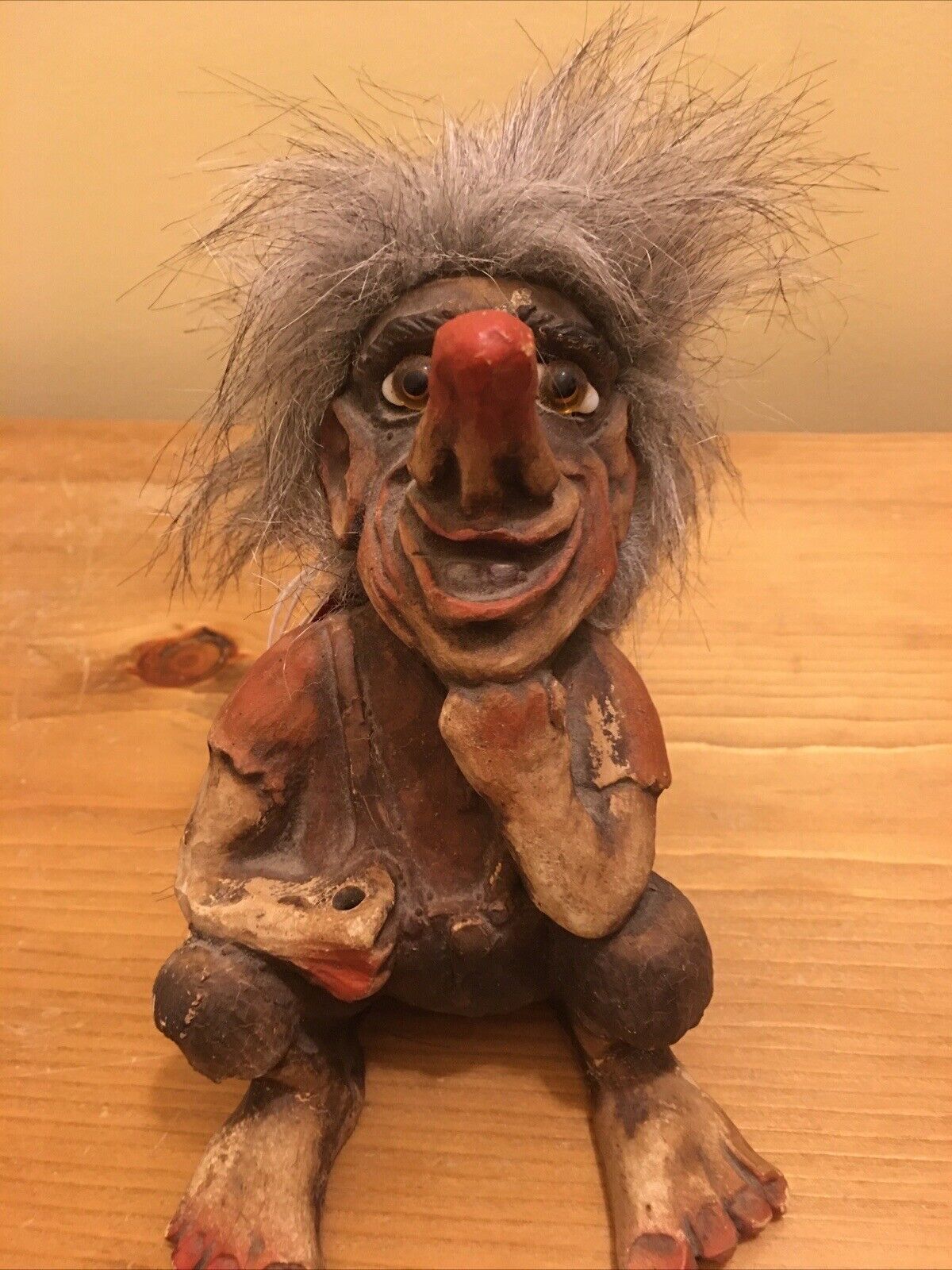 Vintage Troll Made In Norway National Symbol By Fosse-Troll