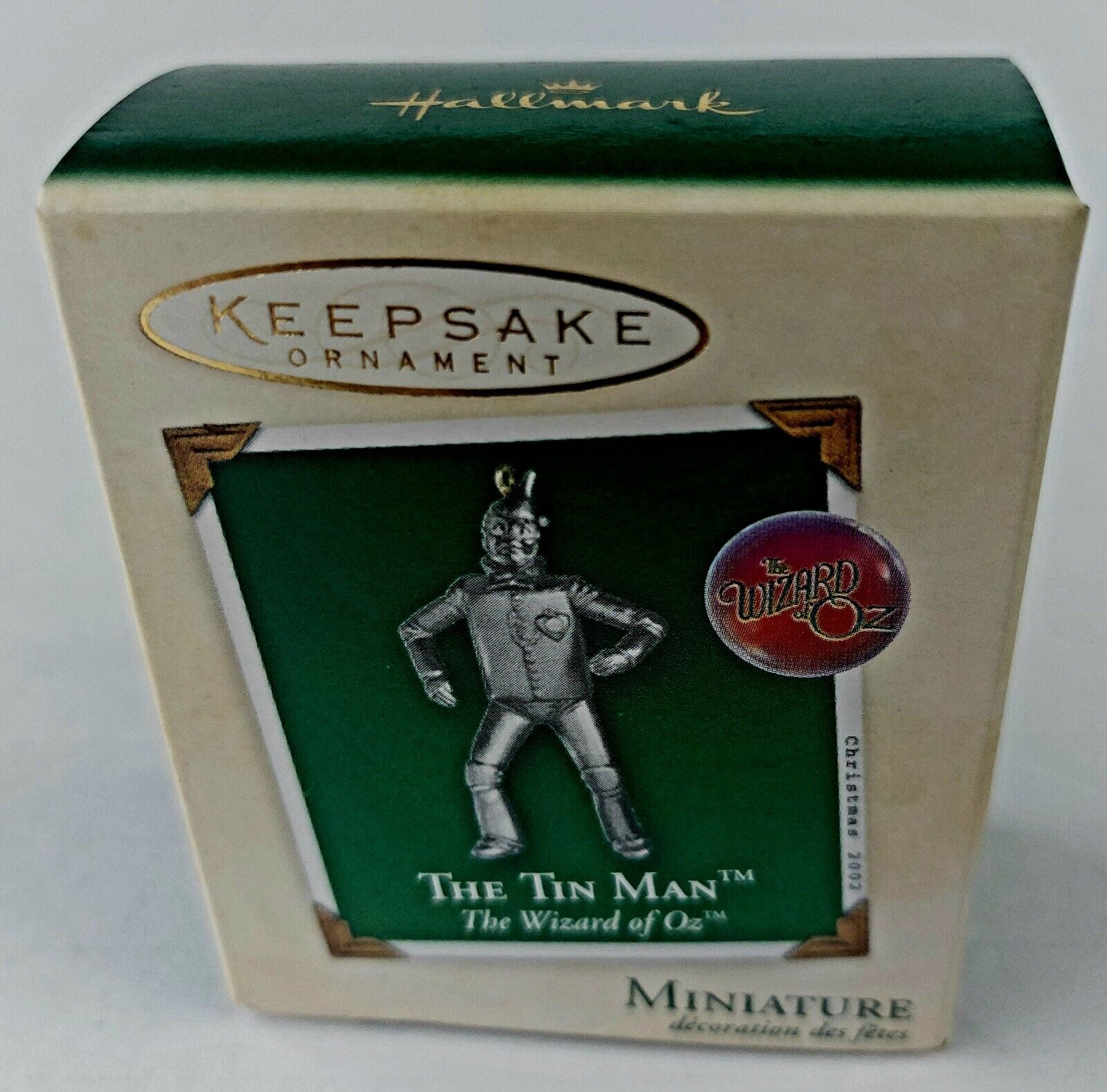 NEW Hallmark Keepsake Ornament The Wizard of Oz Miniature Mini The Tin Man 2002