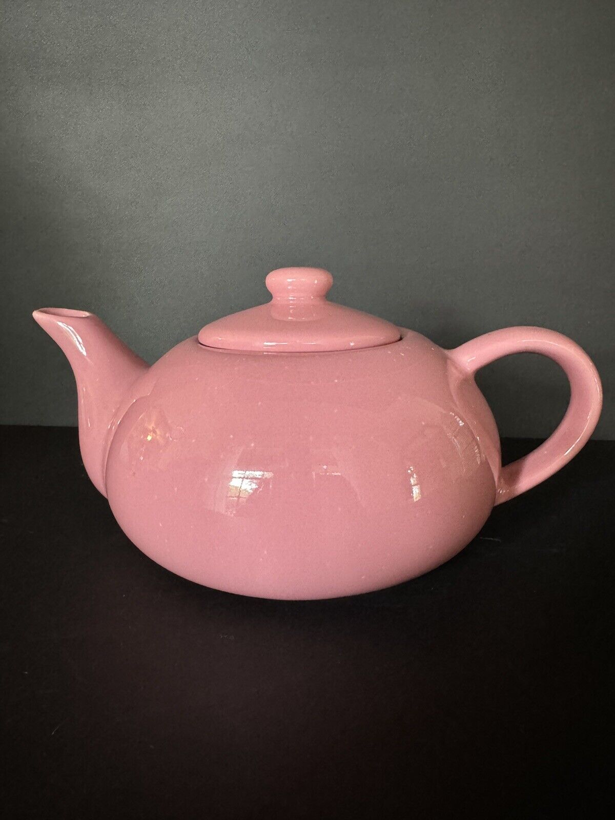 Vintage Pink Classic Ceramic Teapot Small