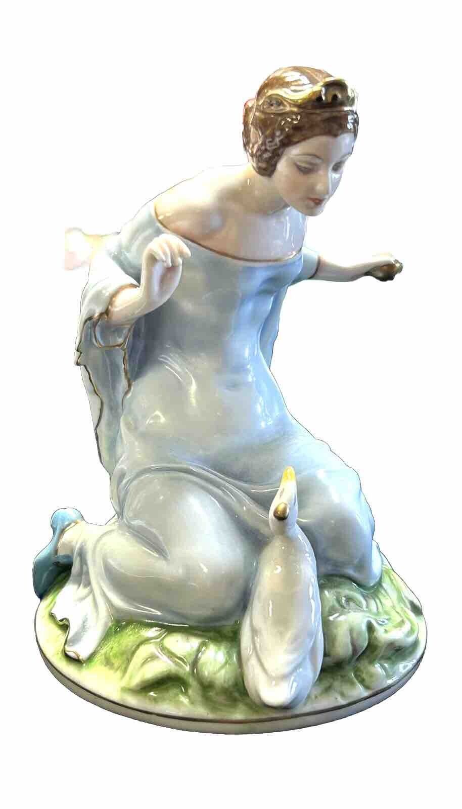 Rosenthal Porcelain Figurine Princess Goose & Gold Egg Ferd Lieberman